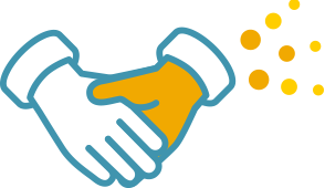 Financial Assistance handshake icon