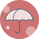 Insurance Coverage Umbrella Icon